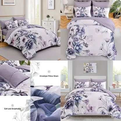 Floral Comforter Set 7 Pcs