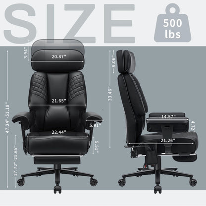 Office Chair with Foot Rest and Waist Lumber Support