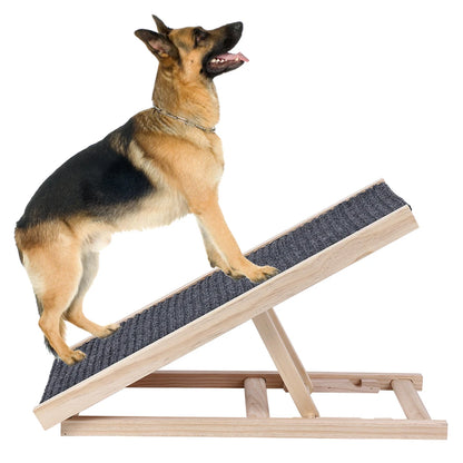 Dog Ramp with Adjustable Height, Anti-Skid and Wear-Resistant