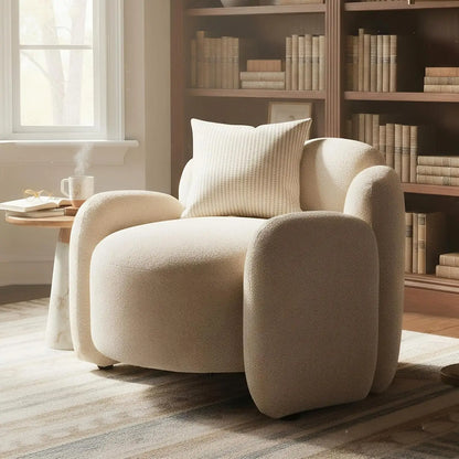Side Chair, Scandinavian Style, Solid Wood Base