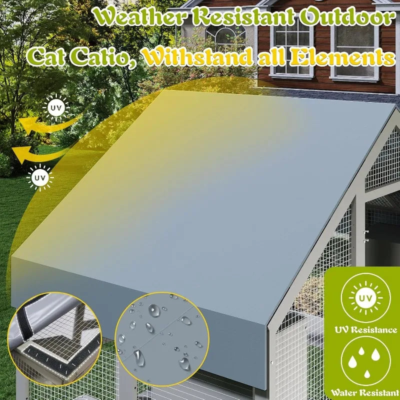 Outdoor Cat Enclosure, Walk in Cat House