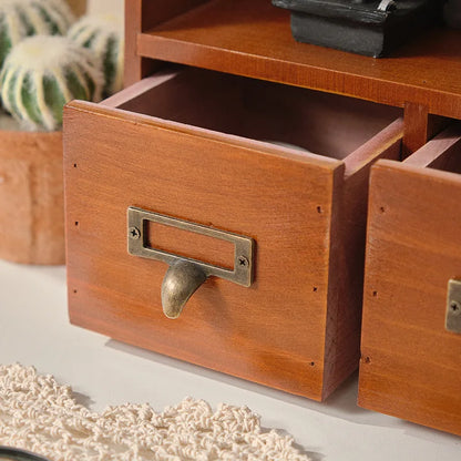 Solid Wood Desktop Organizer