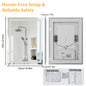 Bathroom Mirror Built-in Bluetooth Speaker, Anti-Fog