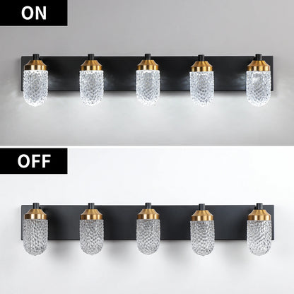 Wall mounted decorative light fixture (black)