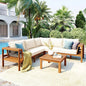 Outdoor Sofa Set with Coffee Table,