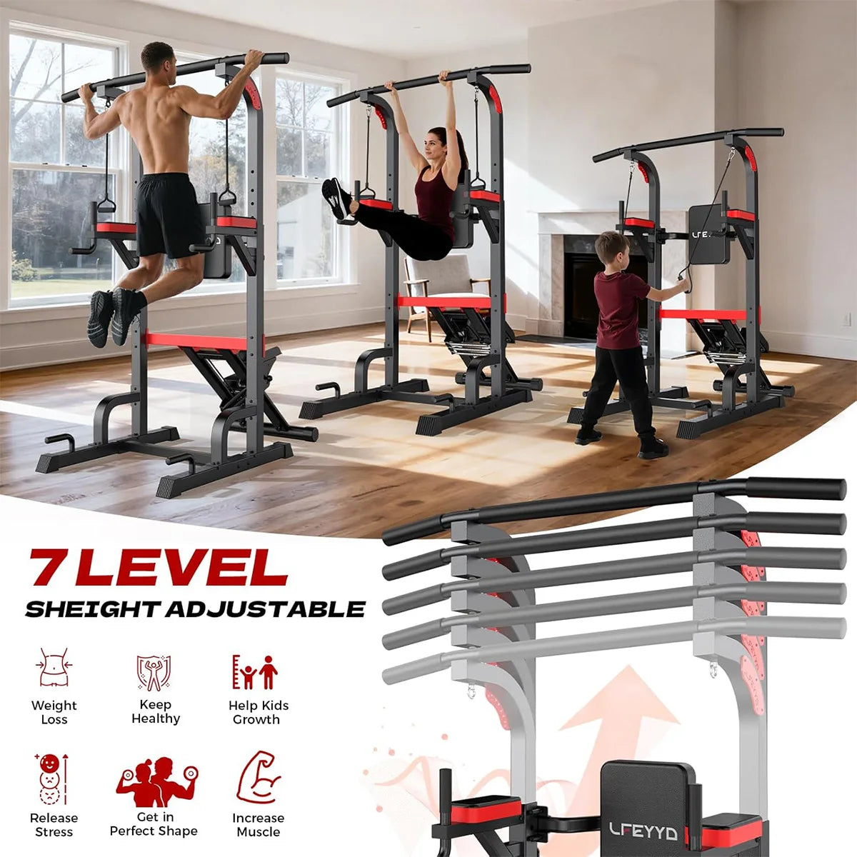 Power Tower Pull Up Bar