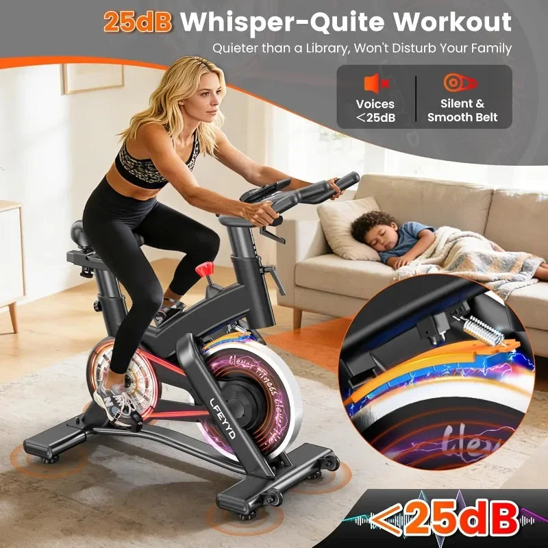 Exercise Stationary Spin Bike with app