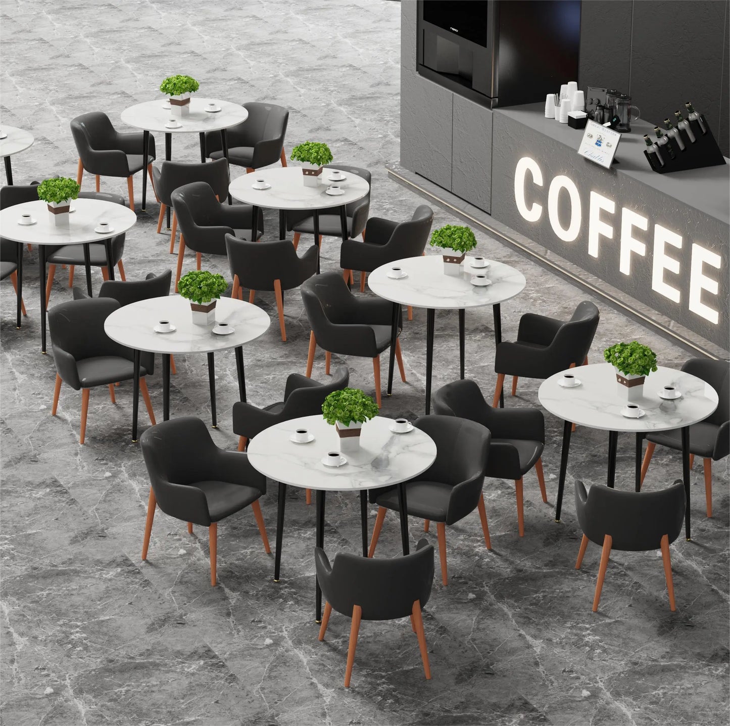 Modern Round Kitchen Dining Table