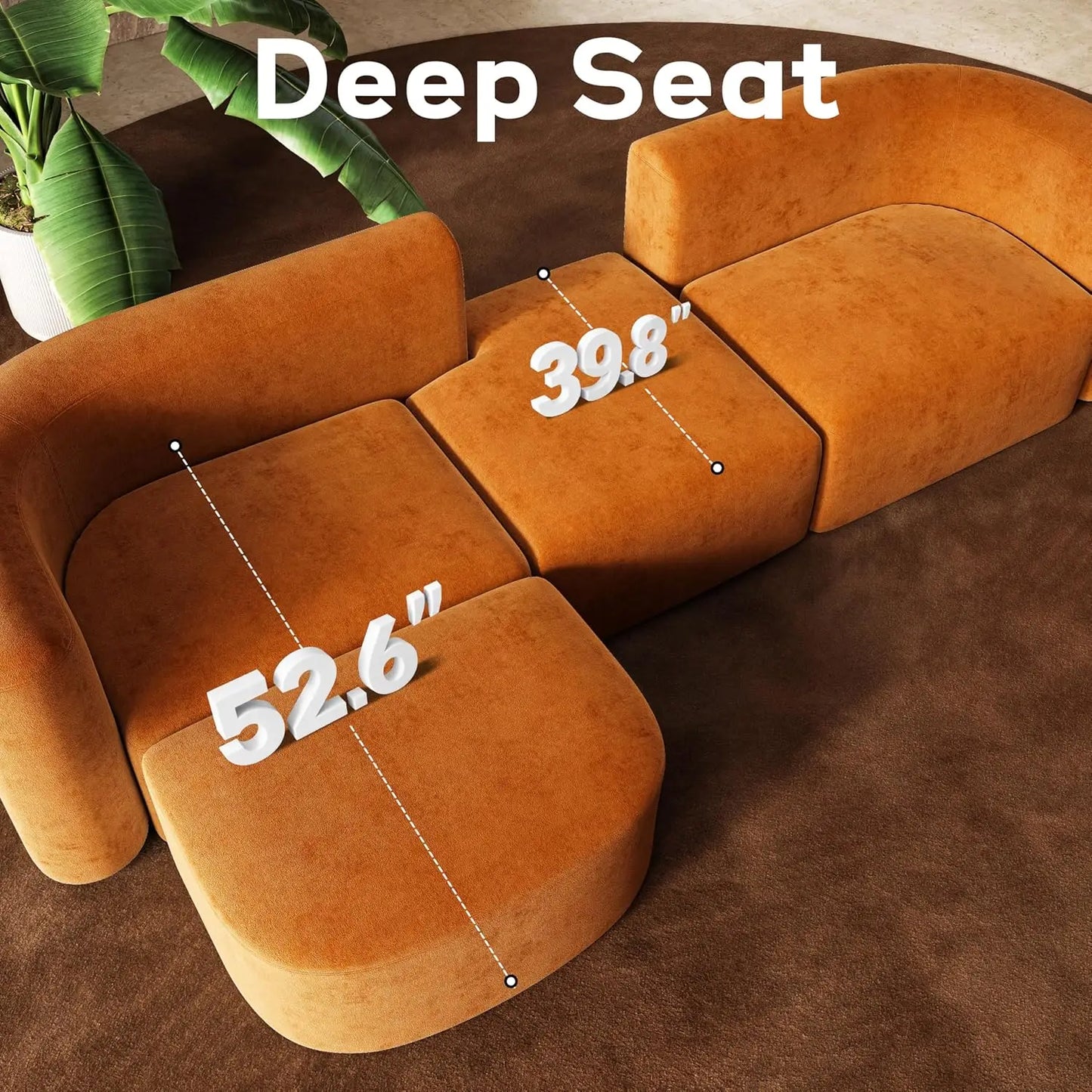 Sectional Couches with Ottoman