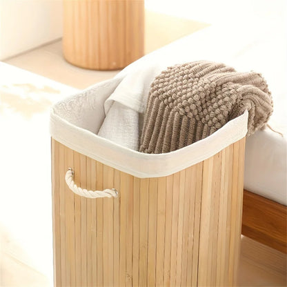 Bamboo Foldable Storage Basket