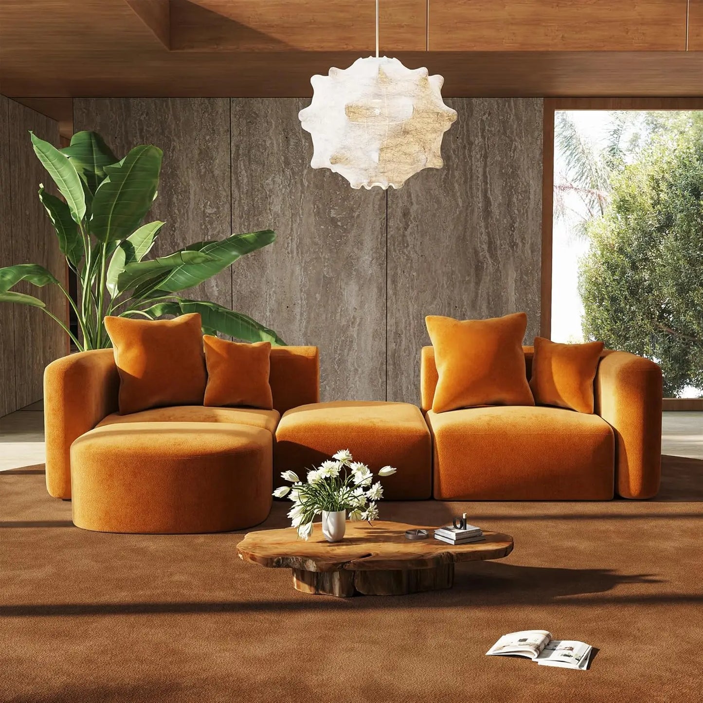 Sectional Couches with Ottoman