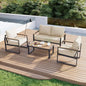 Patio Furniture Set, 4 Piece Outdoor with Thick Cushions, & coffee table