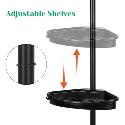 Corner Shower Caddy with Adjustable Shelves