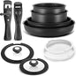 Cookware Set 10 Pieces, Nonstick Pots and Pans Set with Removable Handles