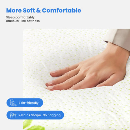 Bamboo Mattress Topper with Stretchable, Pockets, Breathable, and Cooling