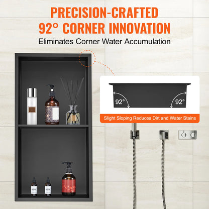 No Tile Shower Niche 304 Stainless Steel