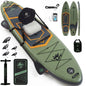 12'x36 Inflatable Paddle Board, 500lbs Extra Wide Stand Up Paddleboard for Adults with Premium SUP Accessories Kit & Backpack