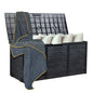 Outdoor Storage Box 75 Gallon with Wheels, Lockable Deck Box for