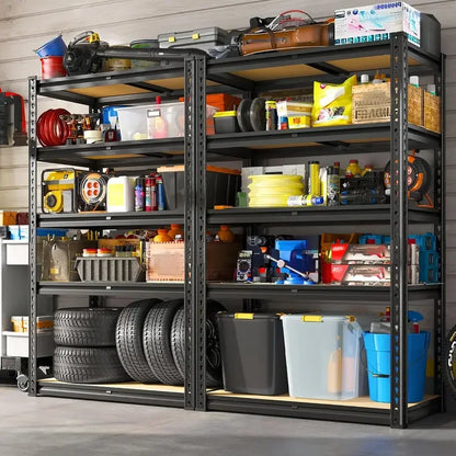 Heavy-duty Metal Storage Rack, Adjustable Height