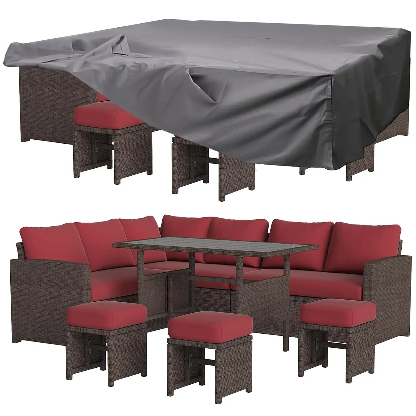 Outdoor Sofa Set, All Weather Wicker