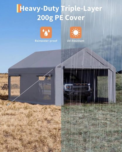 12x20 ft Portable Carport