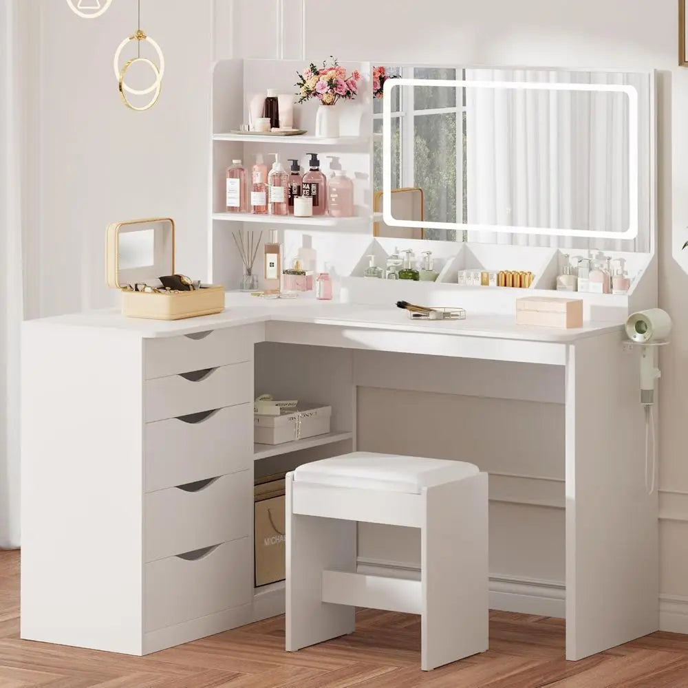 Vanity Desk with Mirror