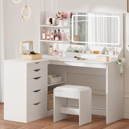 Vanity Desk with Mirror