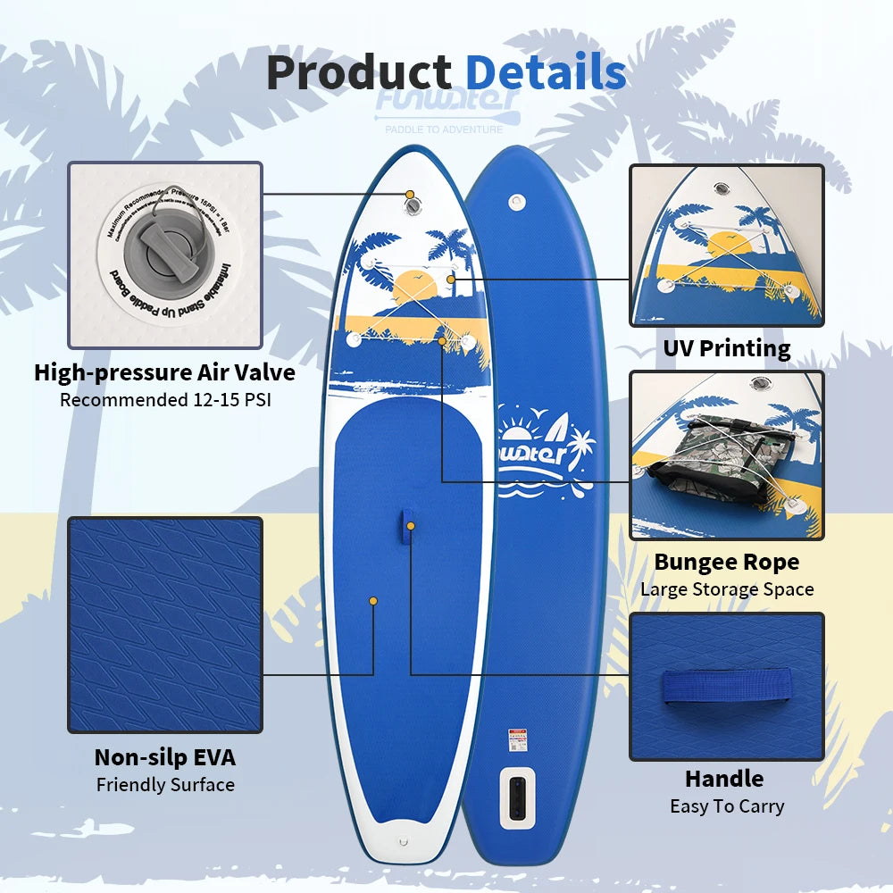 Inflatable Paddle Board Ultra-Light, SUP Accessories 320-350cm