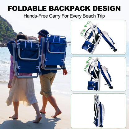 Beach Chair with Canopy Shade