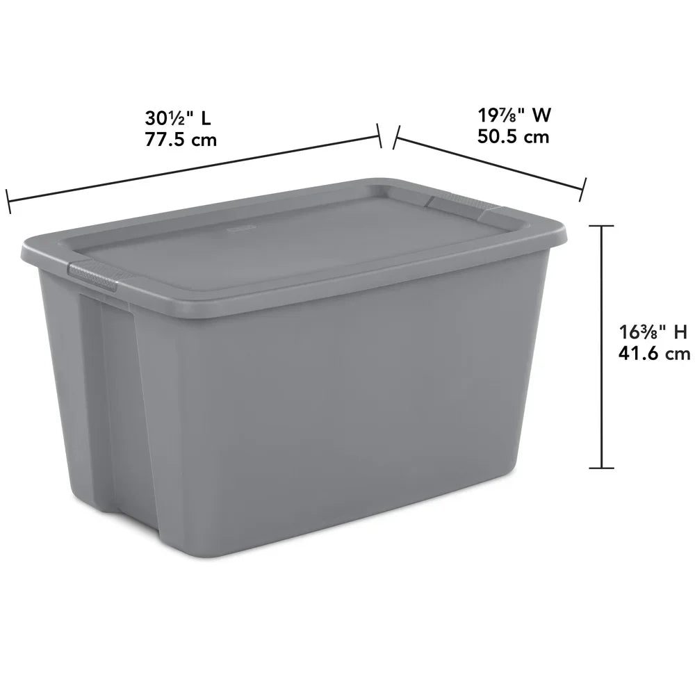 30 Gallon Storage Bin Stackable Container with Lid