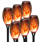Solar Flame Torch Light LED Flickering Outdoor Night Lamp