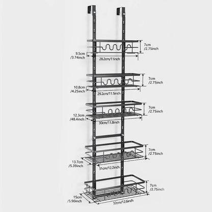 Over the Door Pantry Organizer Multi-Layer Storage