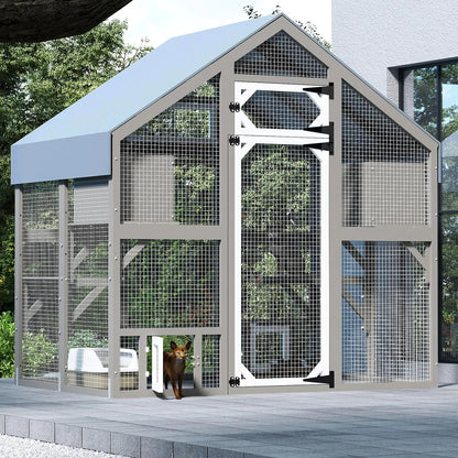 Outdoor Cat Enclosure, Walk in Cat House