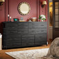 16-Drawer Dresser with Charging Station - Versatile Stand for 60" TVs