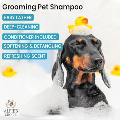 Dog Shampoo and Conditioner, Lavender and Rosemary for Itchy, Dry and Sensitive Skin Detangling an