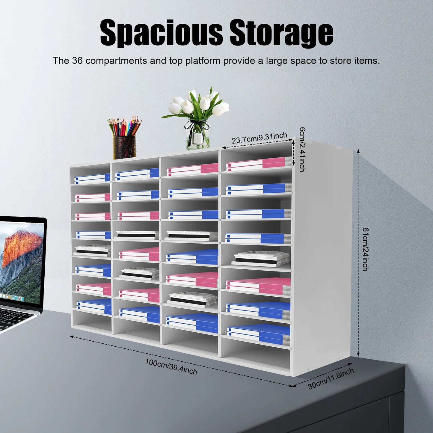 Wooden Literature Organizer