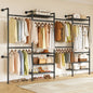 Closet Organizer System with Rods Expandable