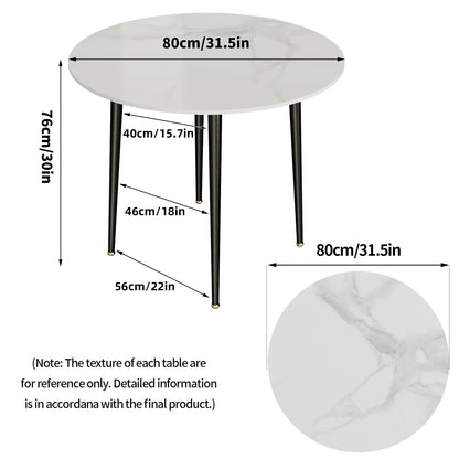 Modern Round Kitchen Dining Table
