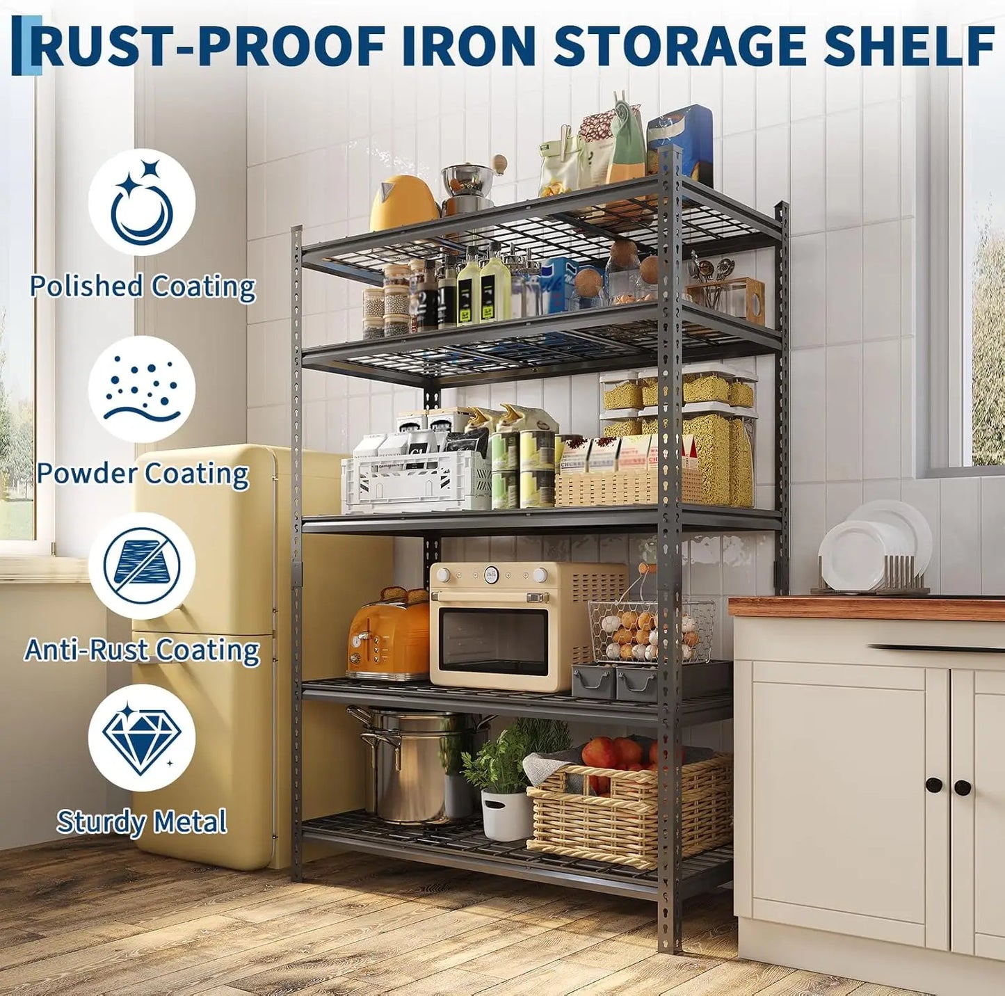 Metal Shelving, Heavy Duty