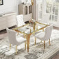 Glass Dining Table Set for 4