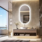 Bathroom Mirror: Oval, Dimmable, Anti-Fog