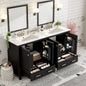Double Sink Bathroom Vanity Solid Wood