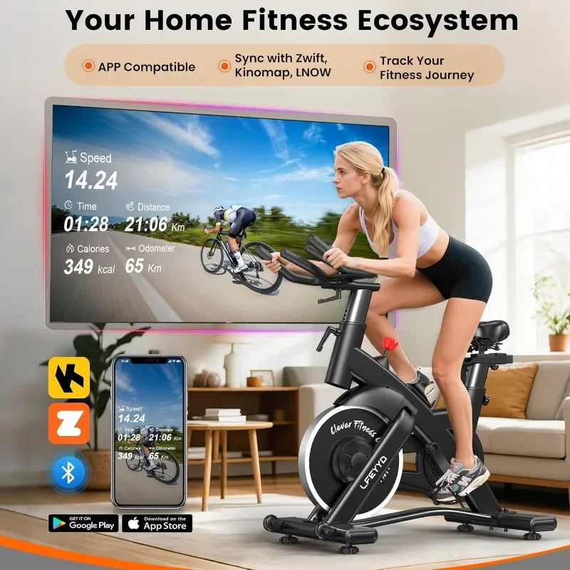 Exercise Stationary Spin Bike with app