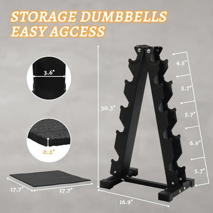 Dumbbell Set With Storage Rack