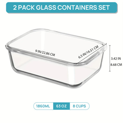 Large Glass Storage Containers with Lid