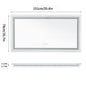 Illuminated Bathroom Mirror, Front and Backlit Lights