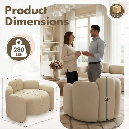 Side Chair, Scandinavian Style, Solid Wood Base