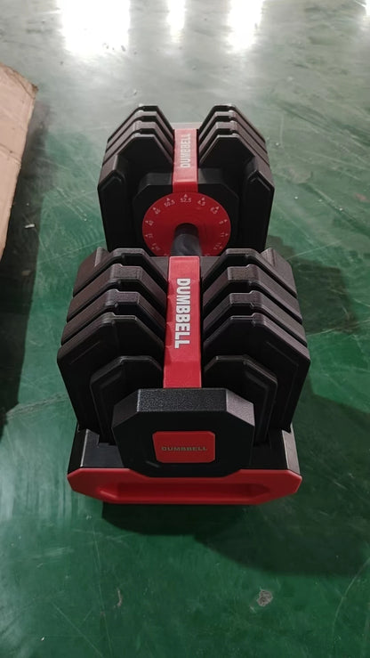 Auto-Locking Adjustable Dumbbell