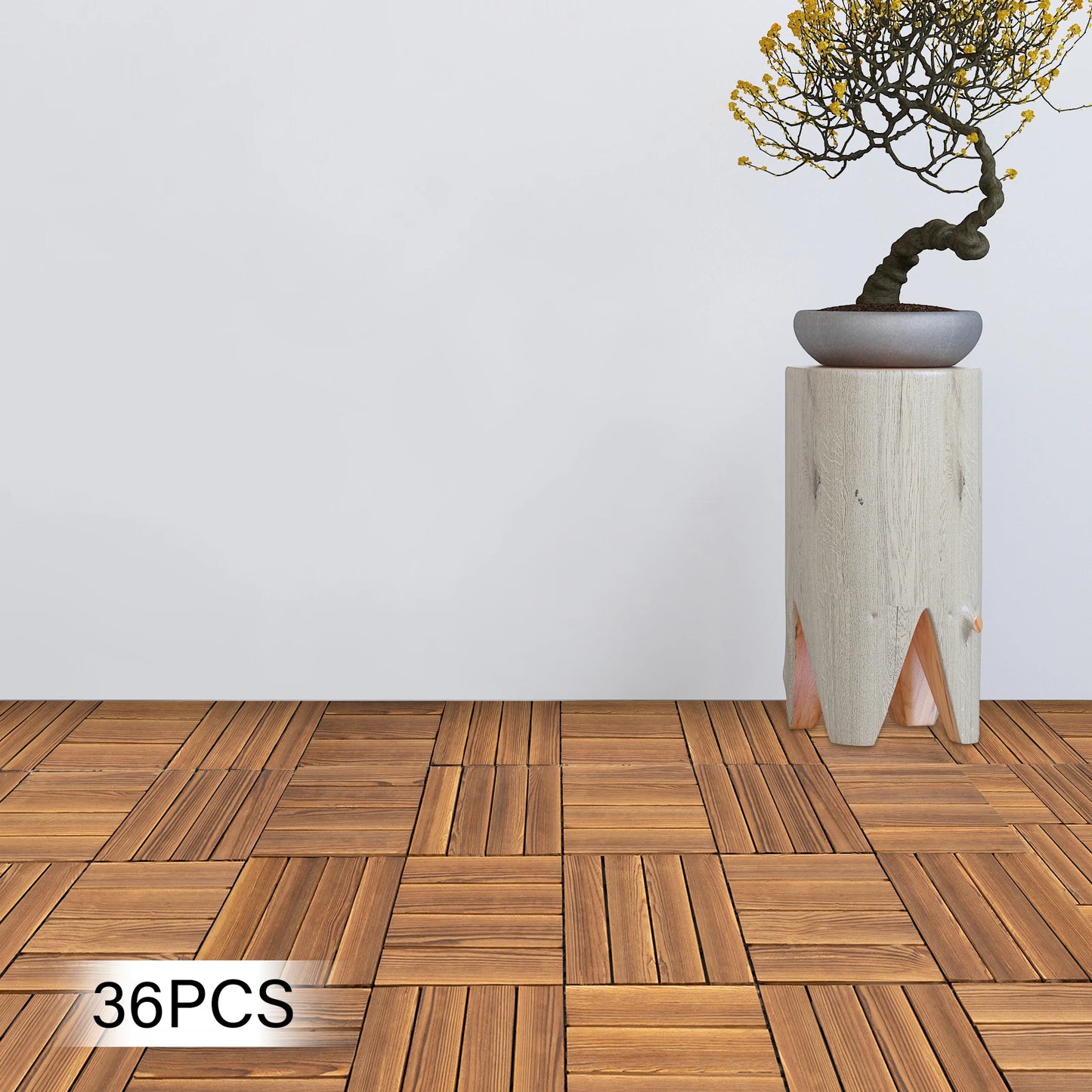 Hardwood Interlocking  Tiles
