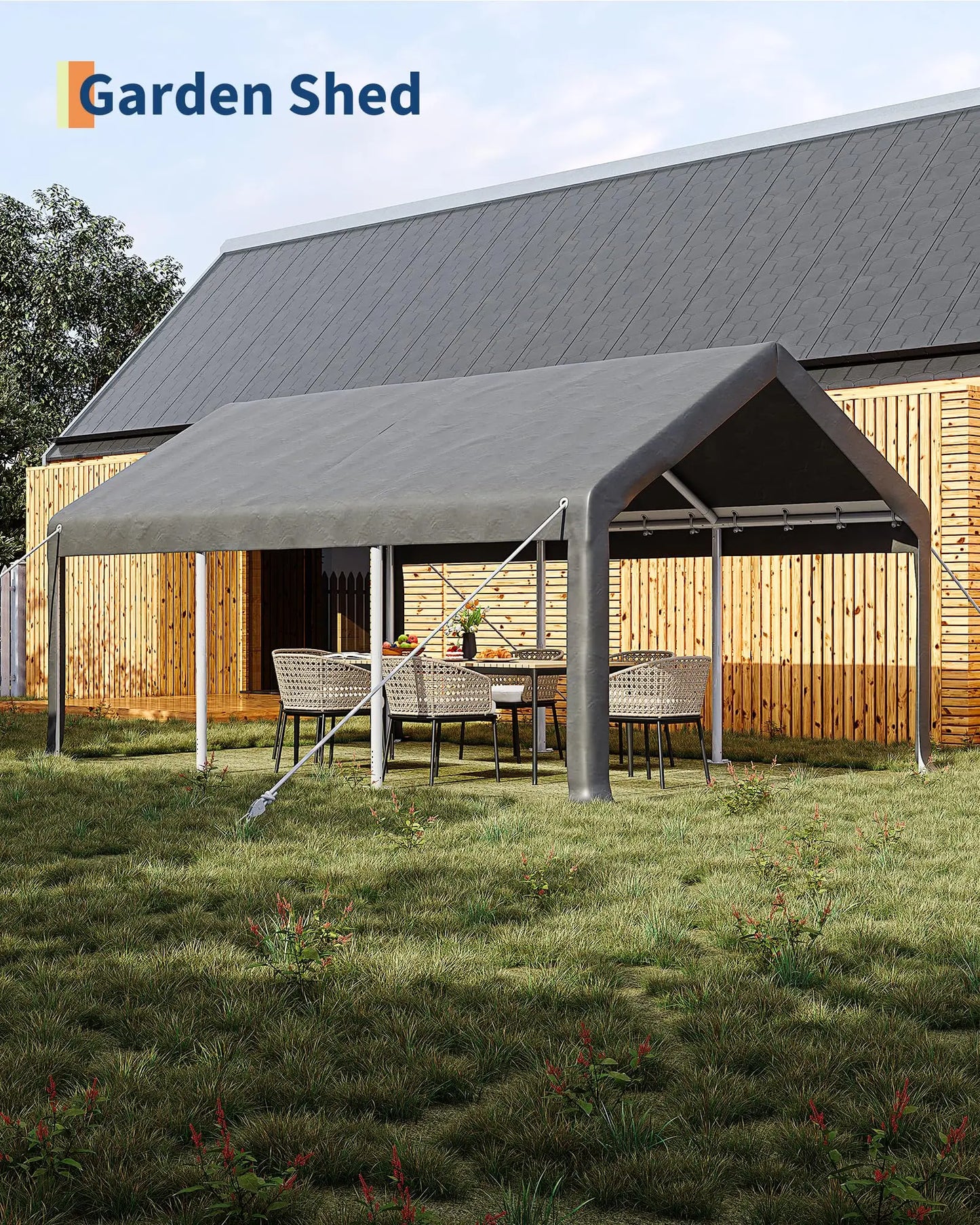 12x20 ft Portable Carport